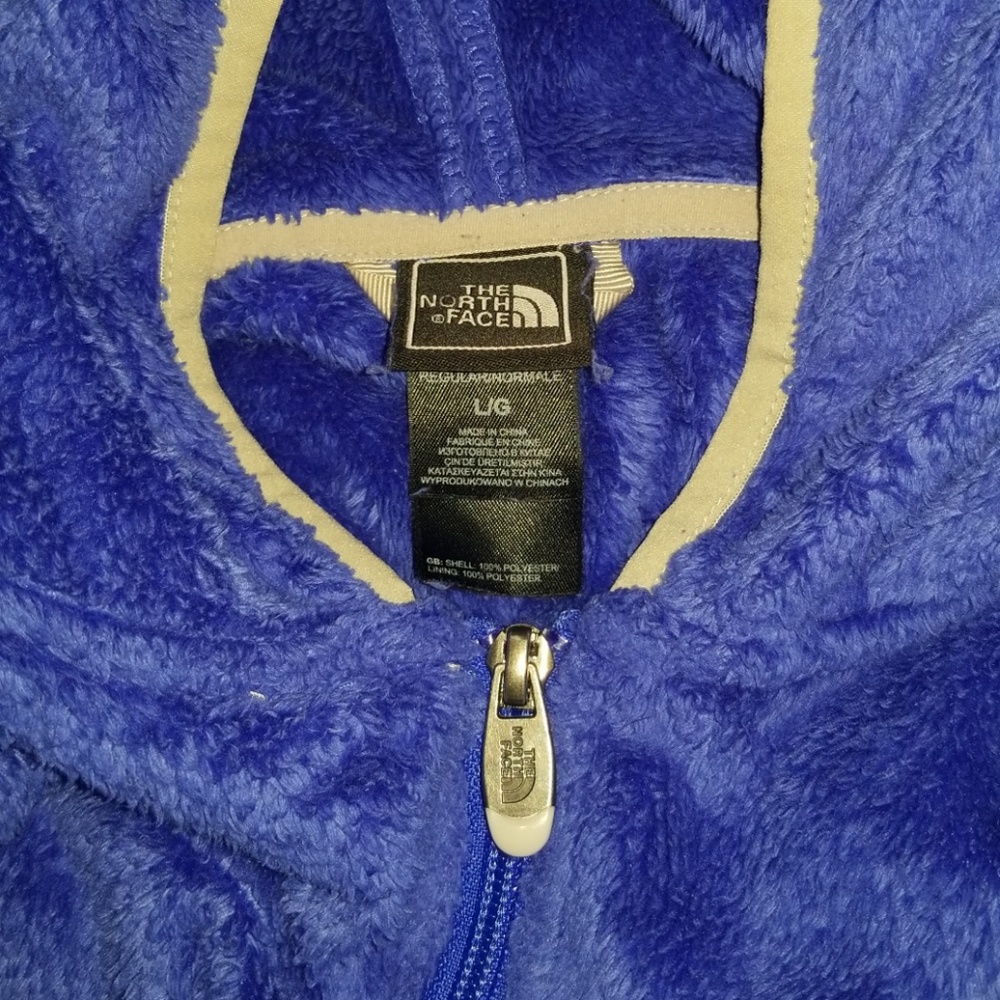 Large north face zip jacket